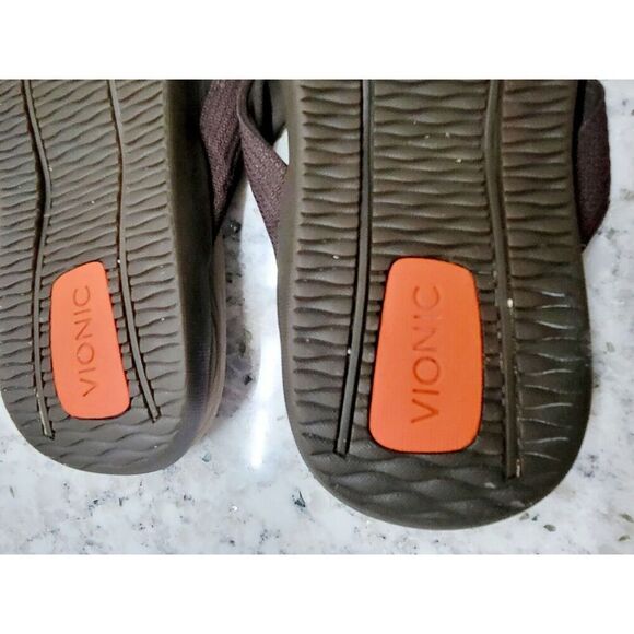 Orthaheel Wave Sandal Men's 7 Women's 8.5 Brown Thong Flip Flop Slip On Shoes‎ - Picture 7 of 9